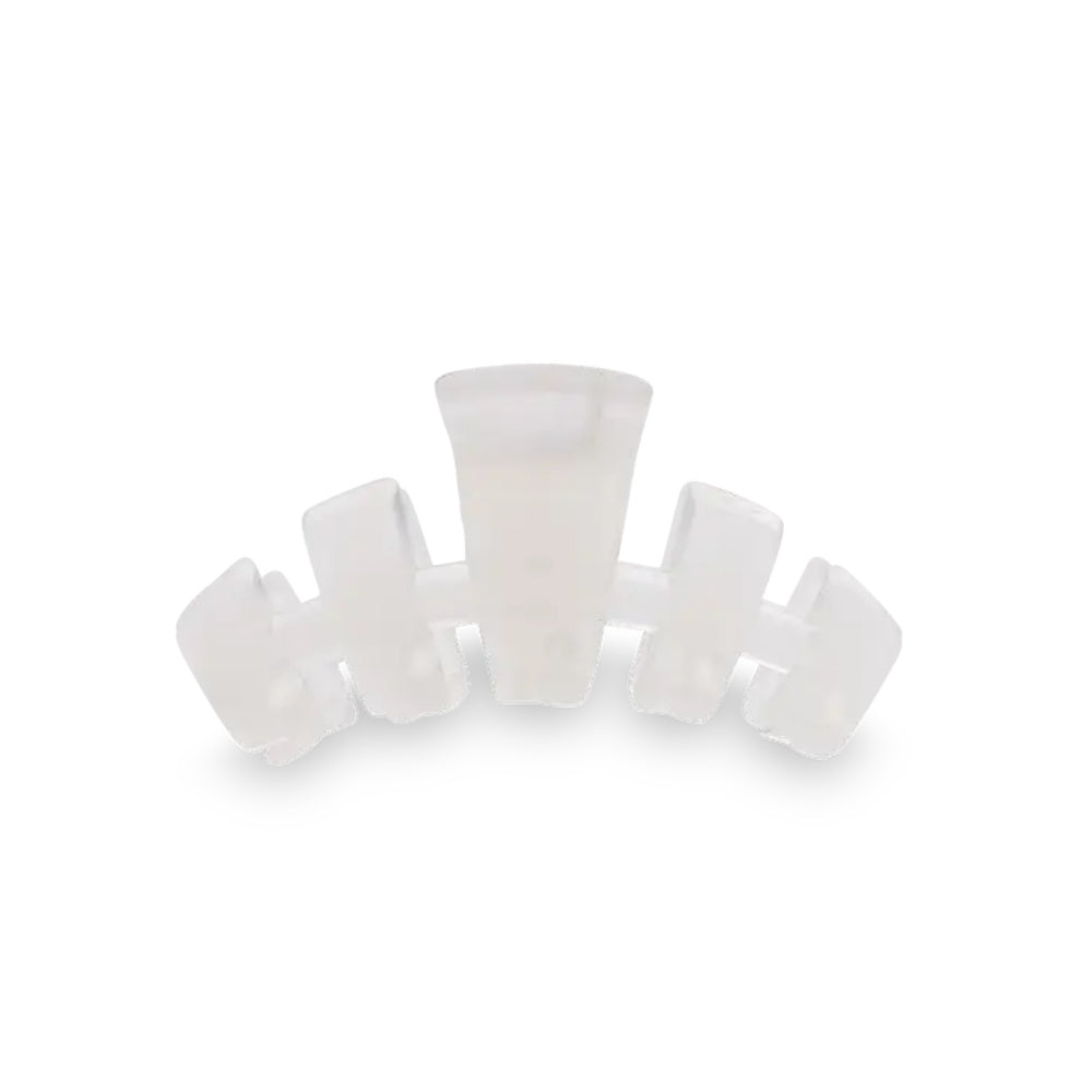 TELETIES Coconut White Bendable Hair Clips for All Hair Types