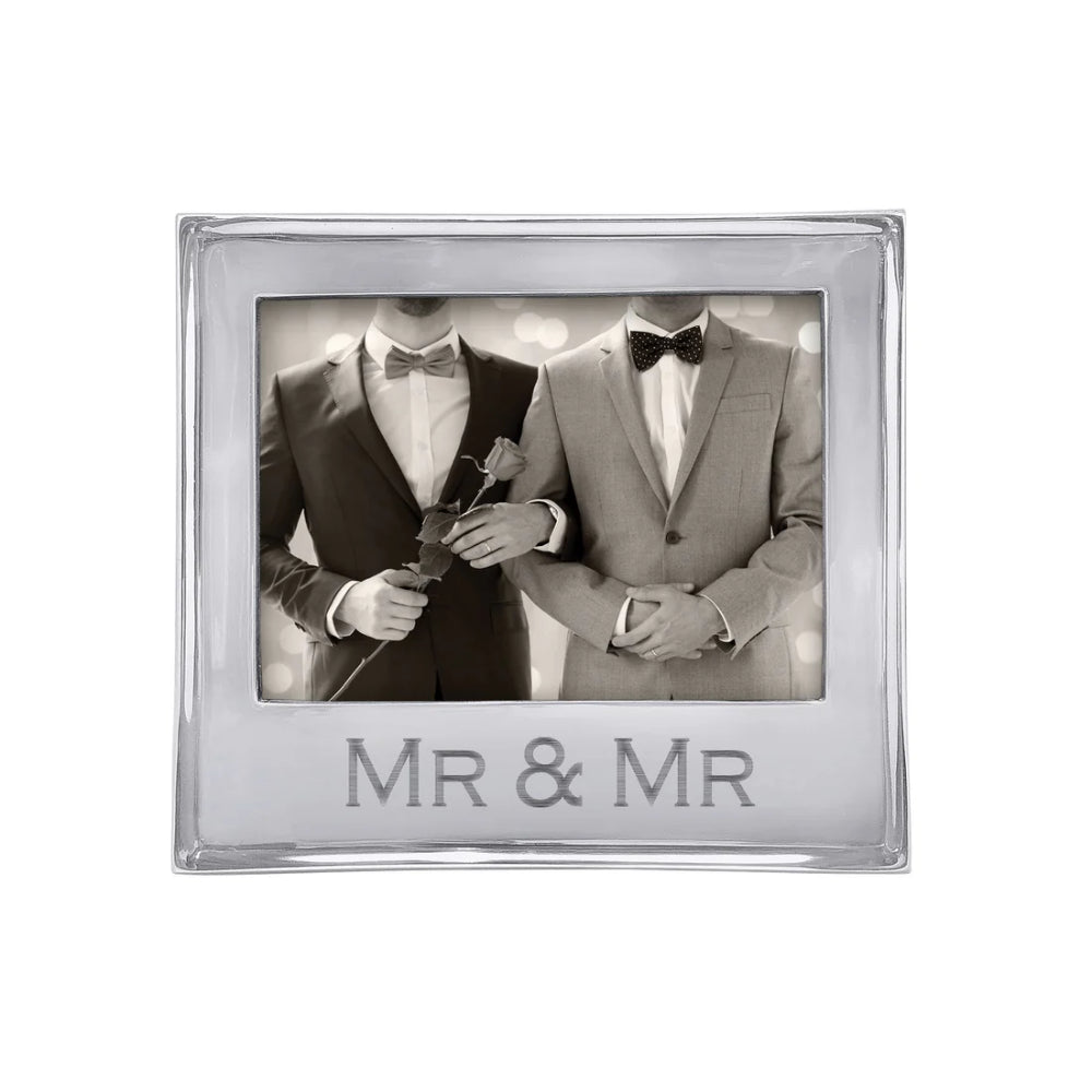 Mariposa Elegant Custom Engraved 5x7 Picture Frame for Mr. & Mr. Couples