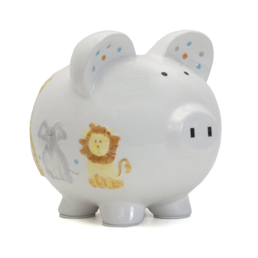 Adorable Child to Cherish Sweet Safari-themed Piggy Bank
