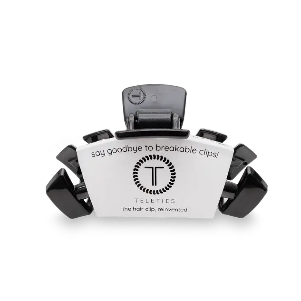 TELETIES Stylish Jet Black Hair Clips for All Hair Types