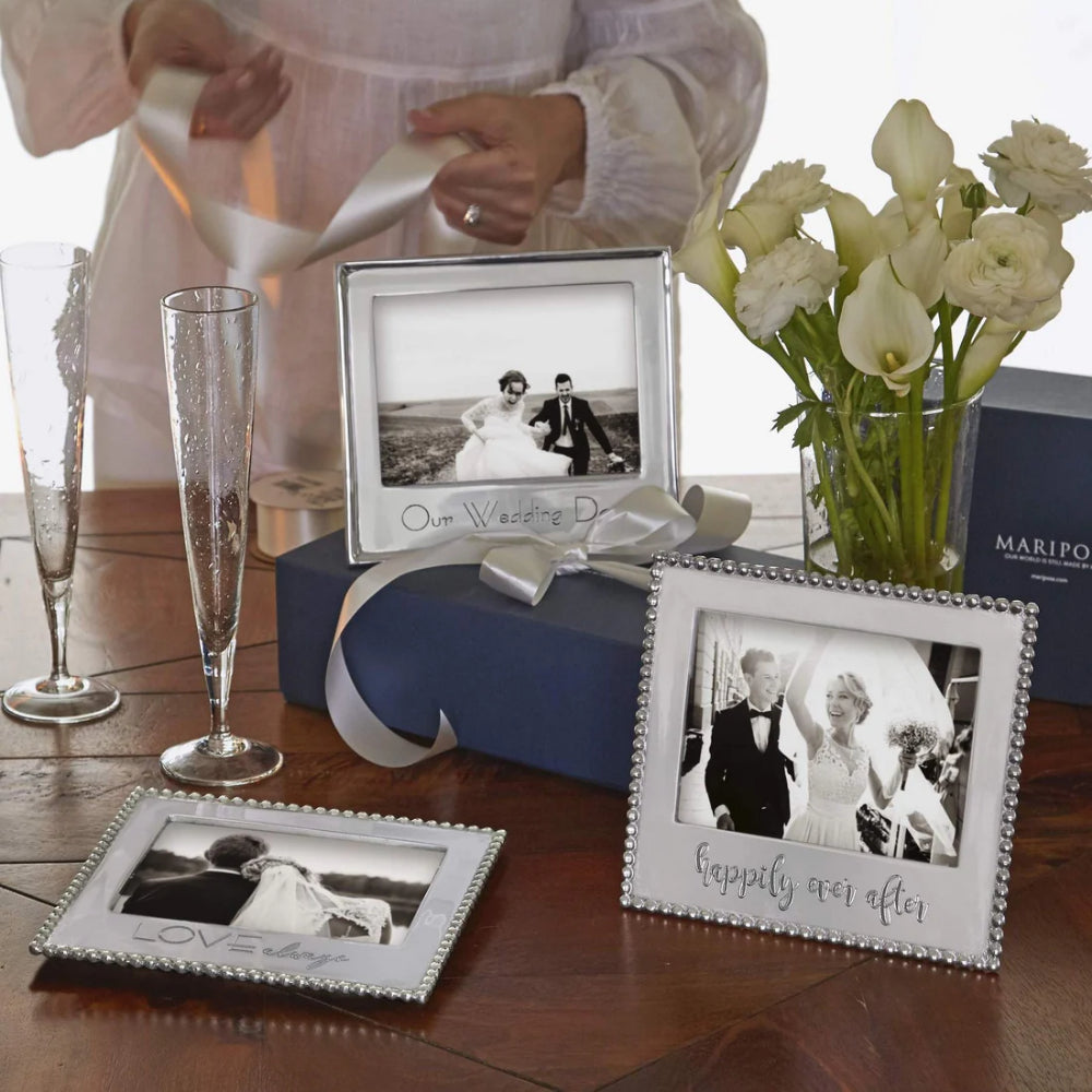 Mariposa 'Happily Ever After' Decorative Beaded Picture Frame for 5x7 Photos