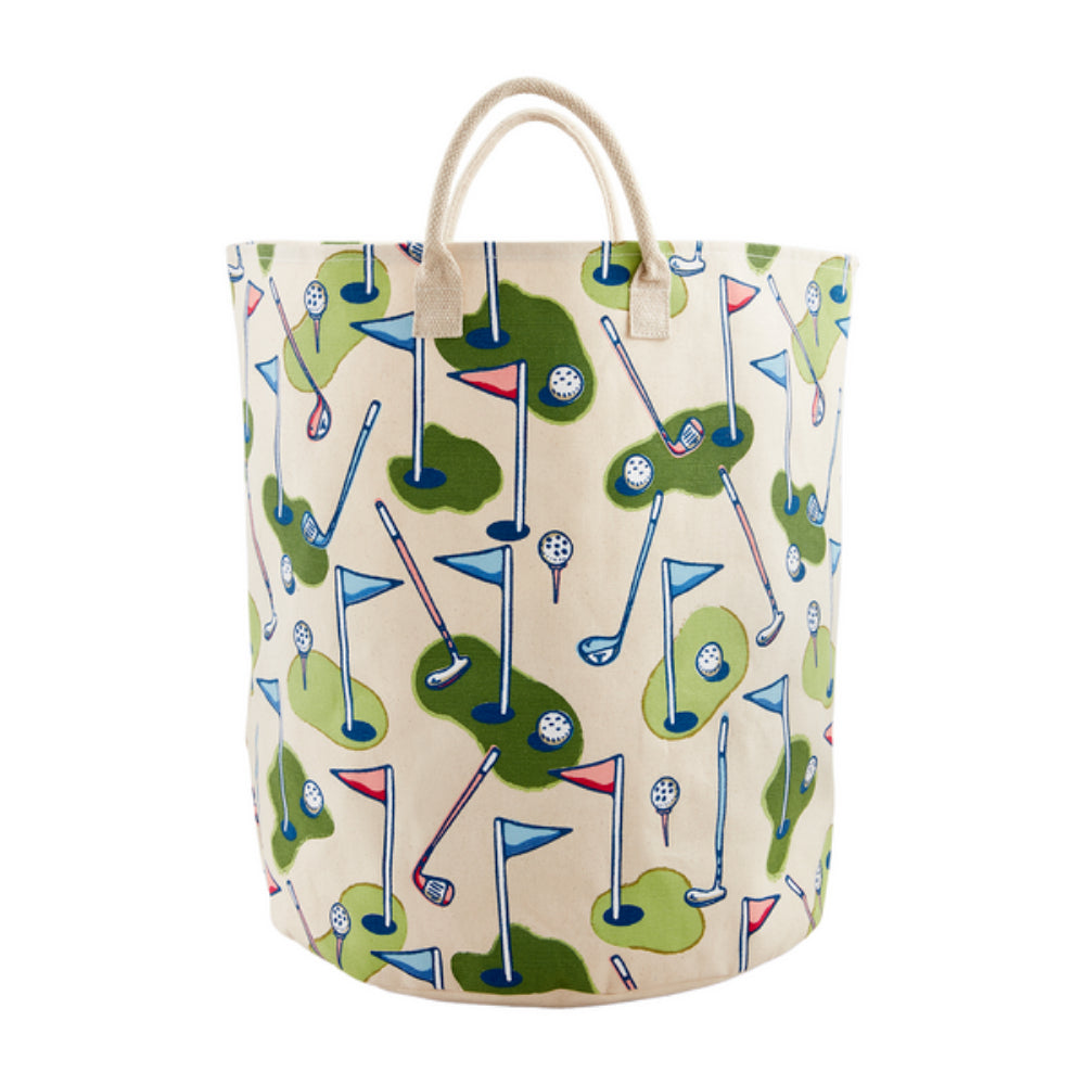 Mud Pie Large Capacity Golf Canvas Tote for Golf Enthusiasts
