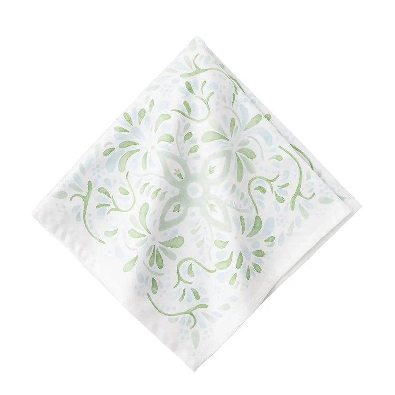 Juliska Iberian Cotton Dinner Napkin in Soft Sage Color