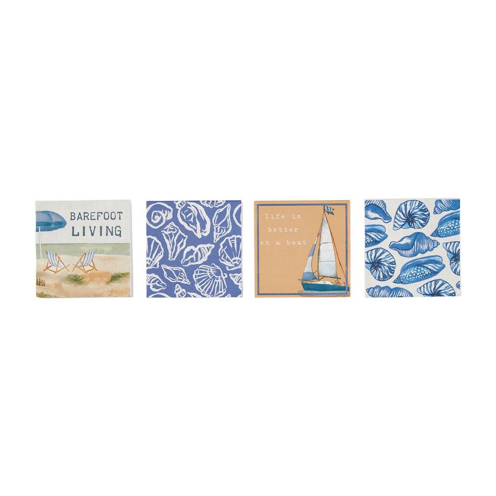 Mud Pie 12-Piece Sea-Themed Paper Cocktail Napkins