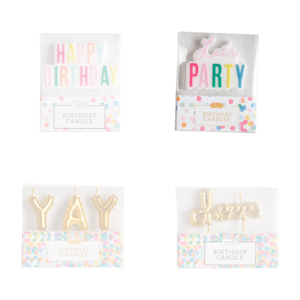 Exquisite Mud Pie Sets of Birthday Candles for Festive Celebrations