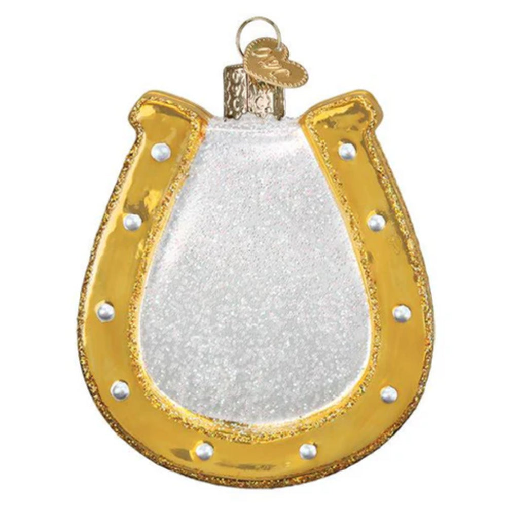 Lucky Old World Christmas Horseshoe - A Festive Good - Luck Ornament