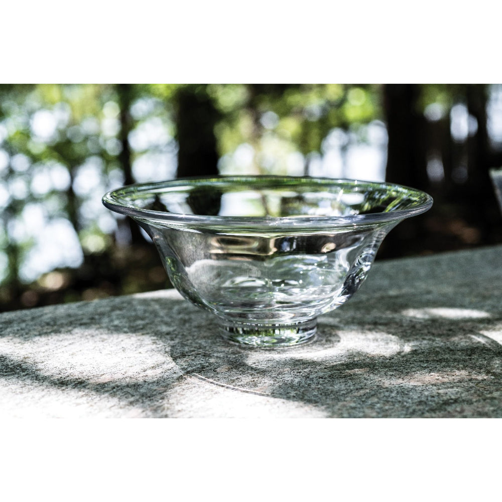 Simon Pearce Handmade Medium Shelburne Glass Bowl for Weddings