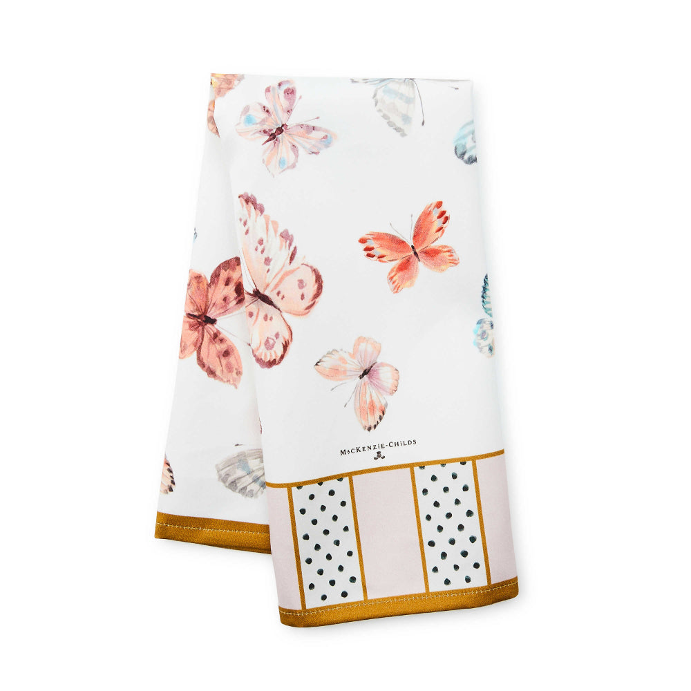 MacKenzie-Childs 100% Cotton Printed Butterfly Hill Dish Towel