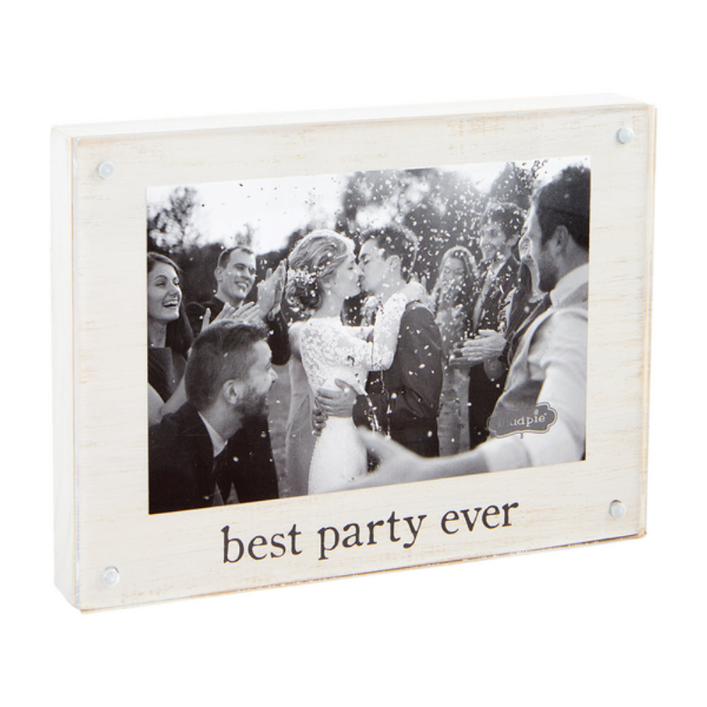 Mud Pie Everlasting Best Party Magnetic Acrylic Wood Photo Frame