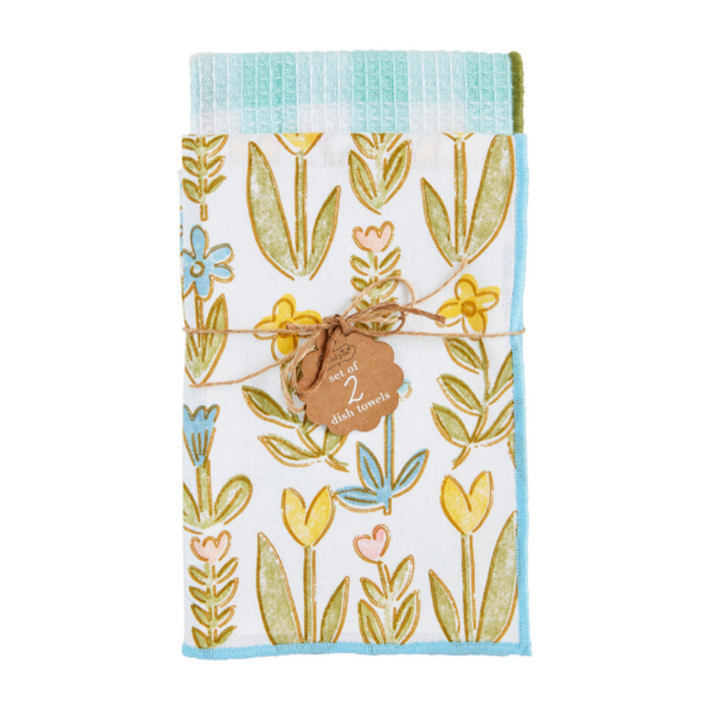 Mud Pie Spring Kitchen Cotton Hand Towel Set for Home Use