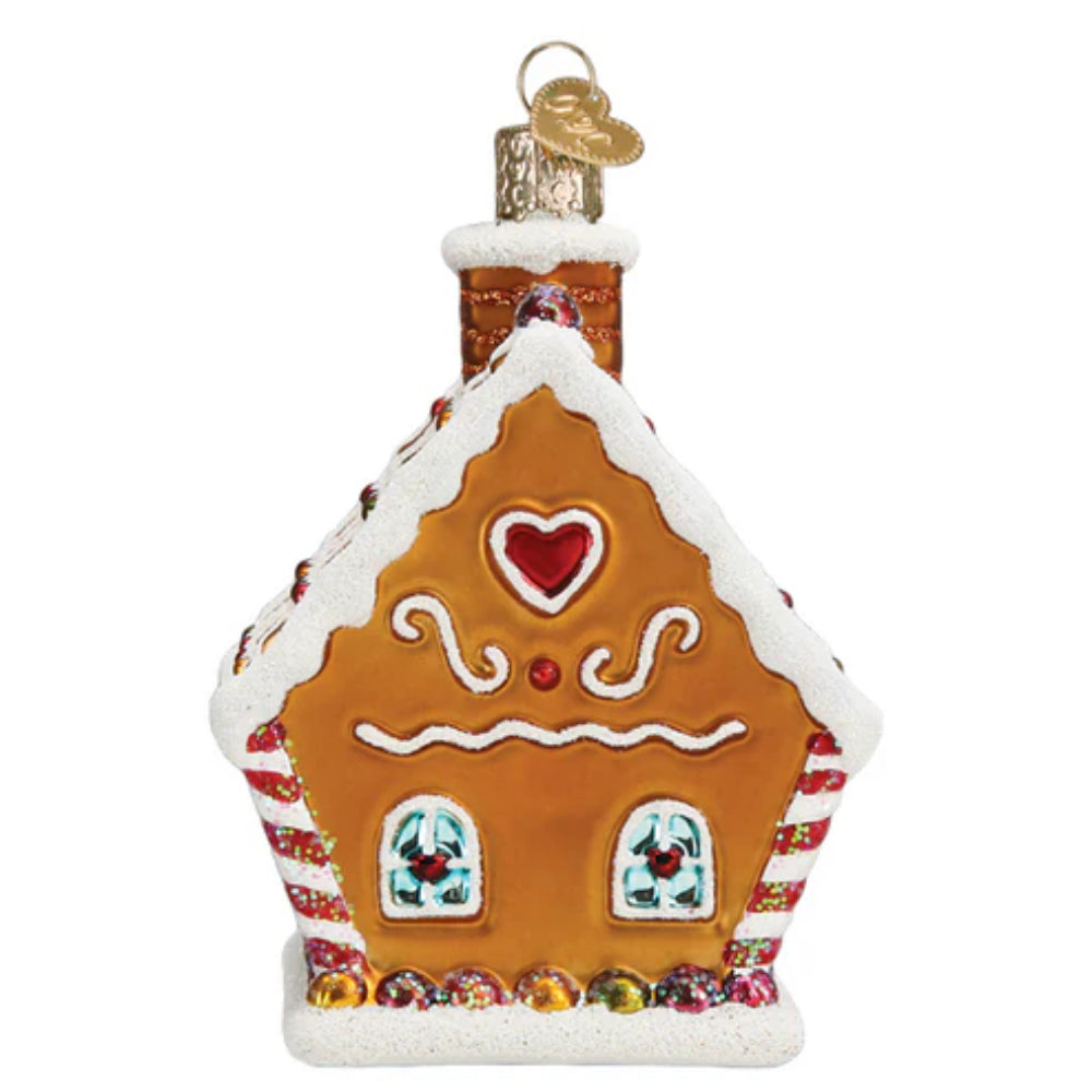 Old World Christmas Ornament: Delightful Sweet Gingerbread Cottage
