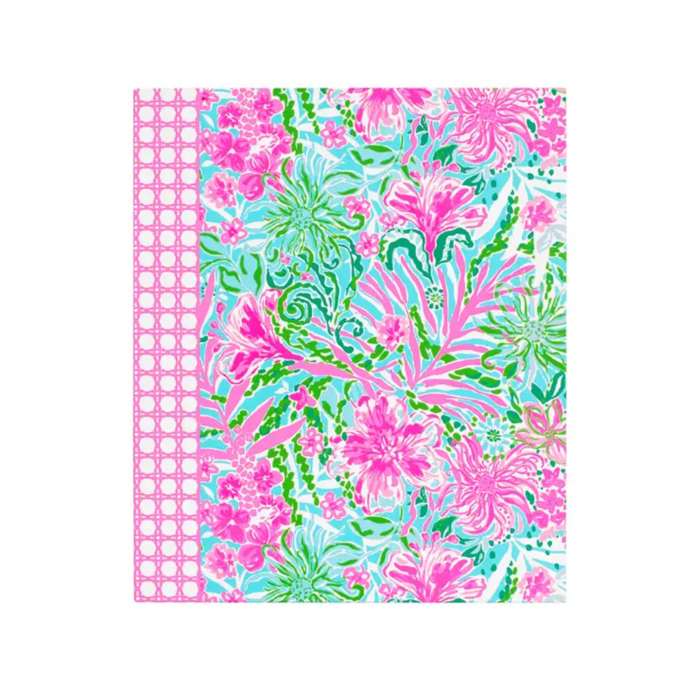 Stylish Lilly Pulitzer Three - Ring Binder for Study Organization