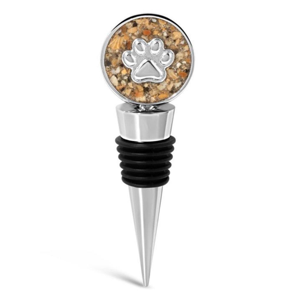 Exquisite Handmade Stainless Steel Paw Print Wine Stopper - OC