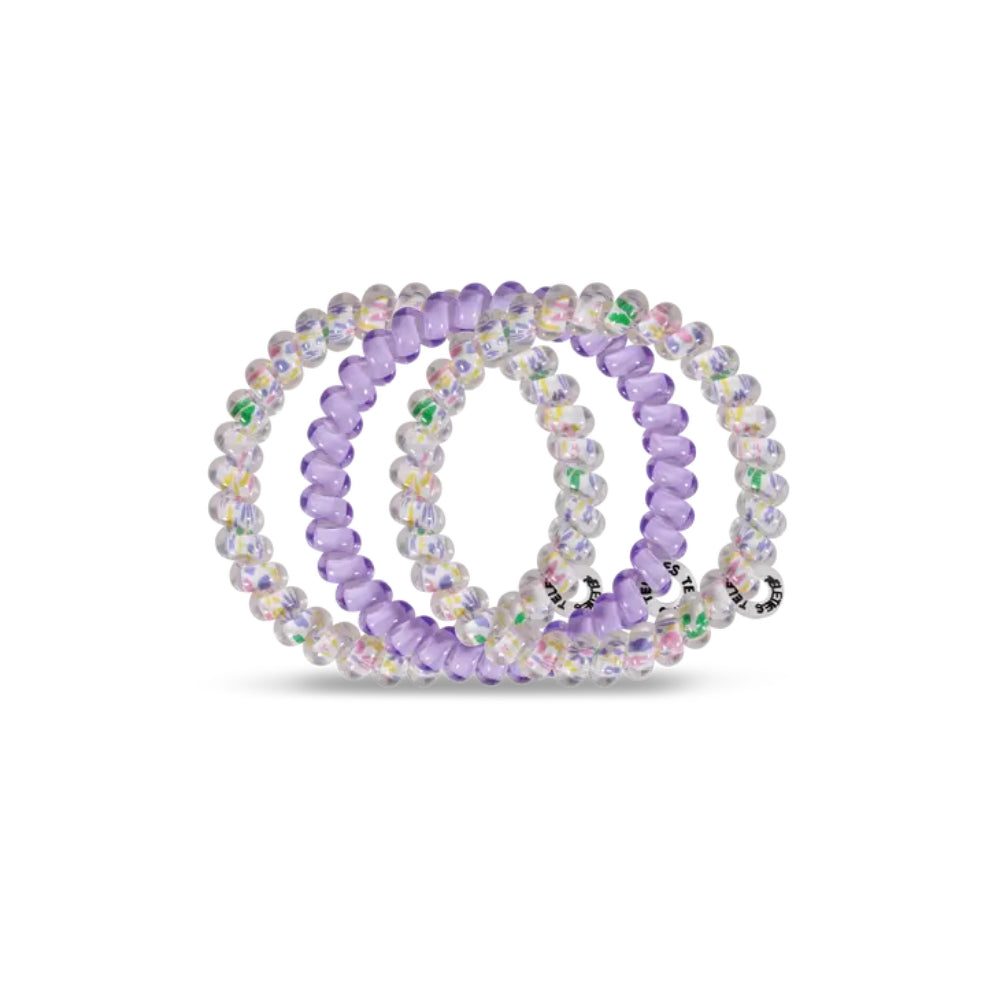 TELETIES Small Hair Ties - Stylish Set of 3 for Everyday Use