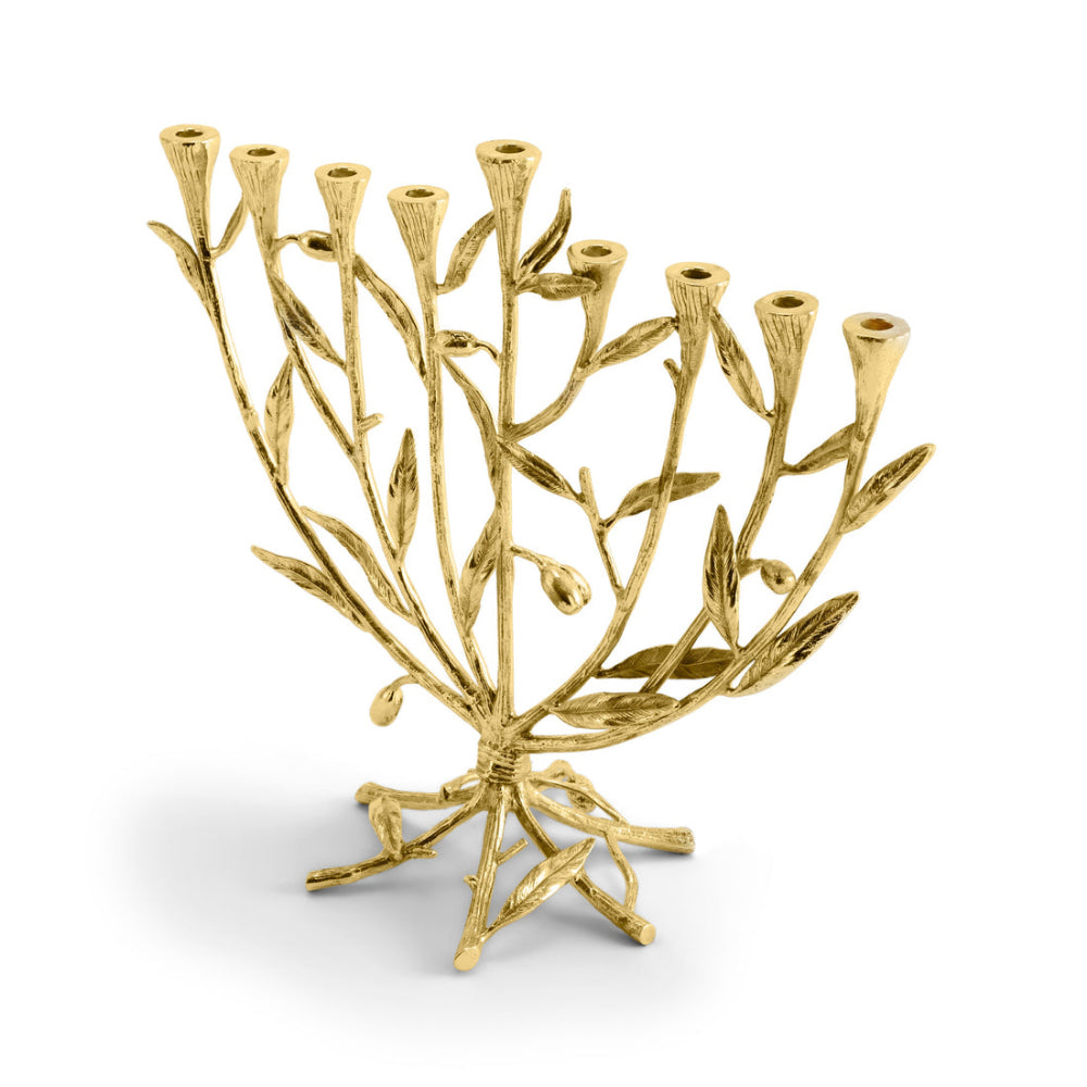 Michael Aram Menorah Inspired by Olive Branch Design for Special Occasions