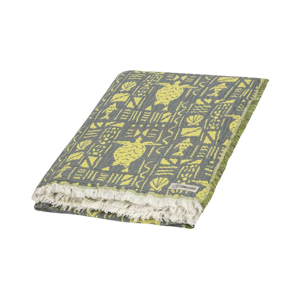 Sand Cloud - Extra Large Stamp Turtle Party Blanket Made of Turkish Organic Cotton