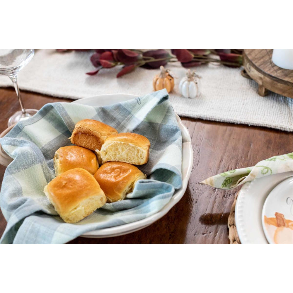White Glazed Terracotta Pumpkin - Shaped Decorative Bowl by Mud Pie