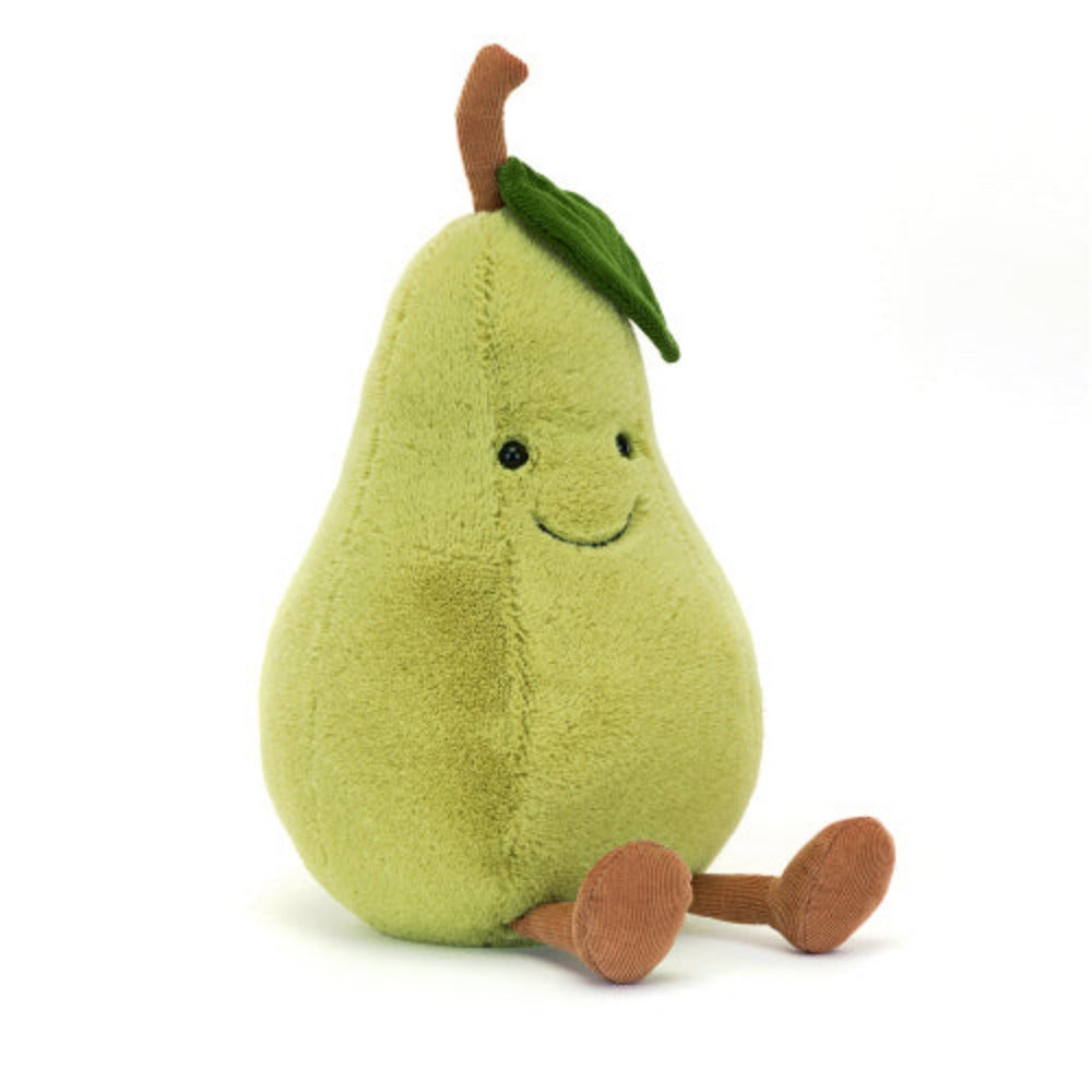 Jellycat Amuseables Stuffed Toy Pear with Charming Design