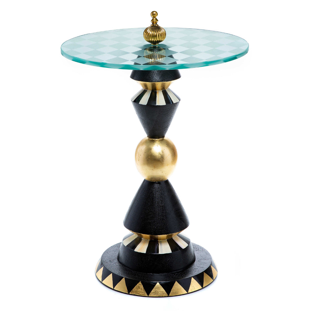 MacKenzie-Childs Hand - Decorated Gambit Accent Table (In - Store Pickup Only)