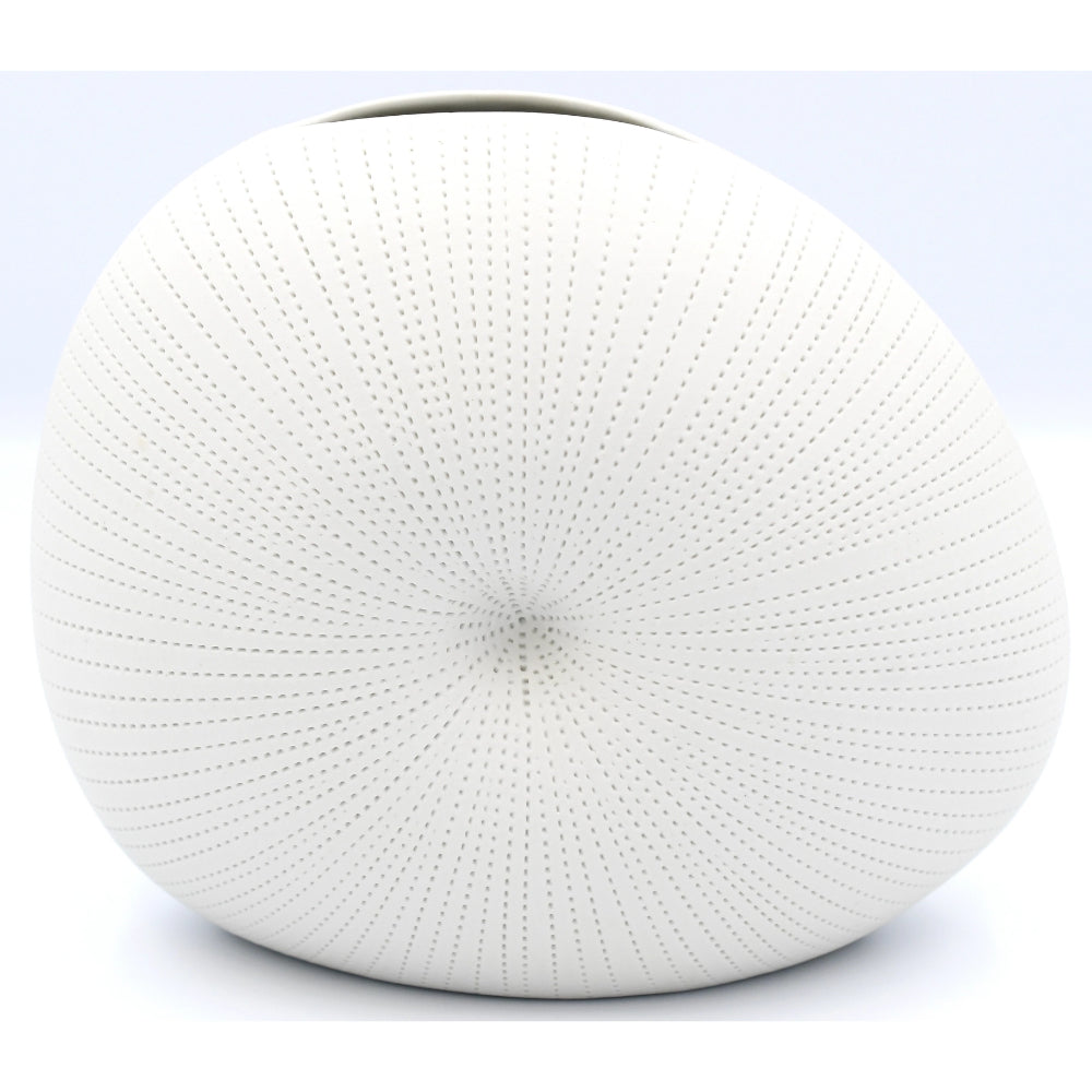Medium Handmade Diva Round Porcelain Bud Vase for Decor
