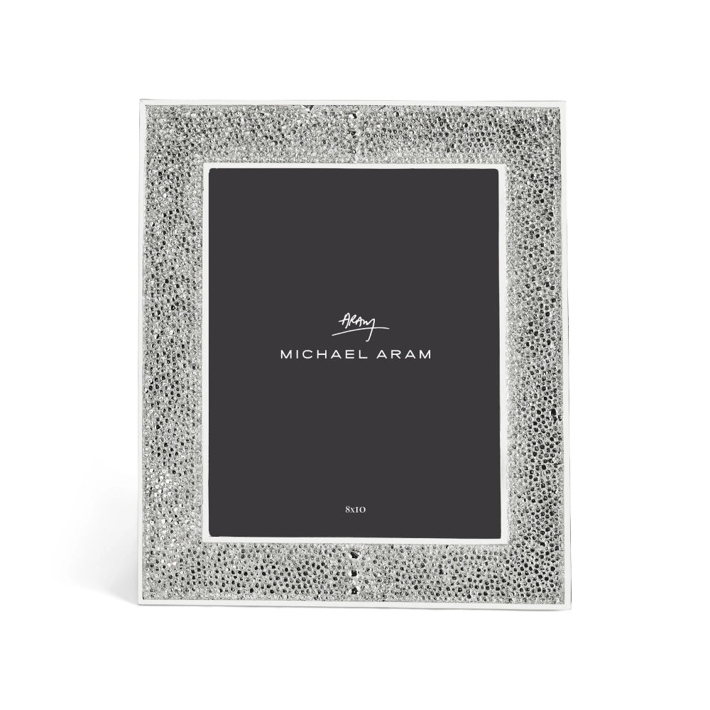 Michael Aram Shagreen Nickelplate Photo Frame with Subtle Shimmer