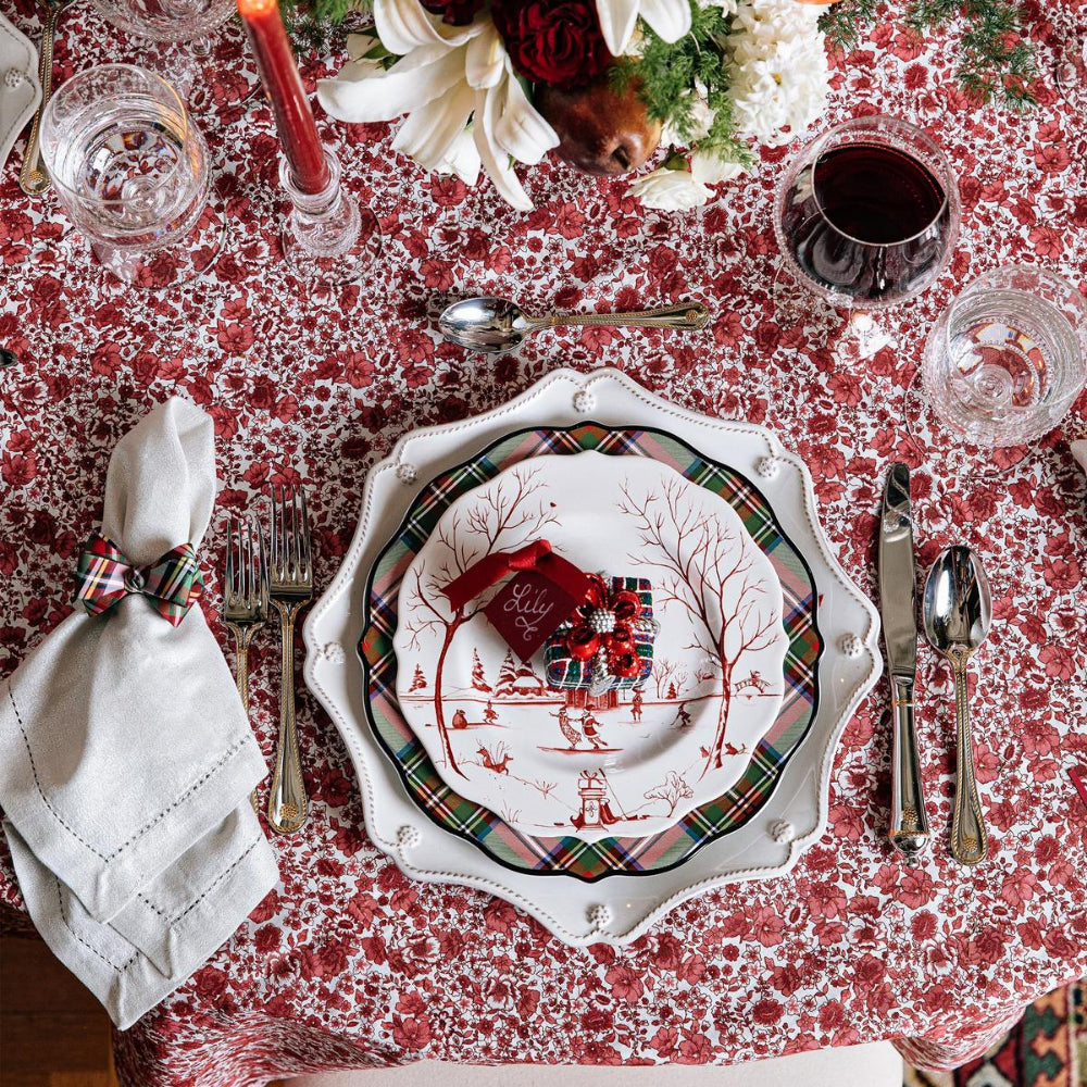 Juliska High - Quality Heirloom - Style Linen White Dinner Napkin