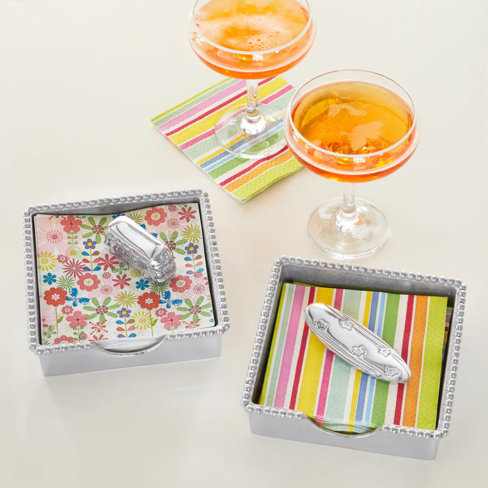 Beaded Volkswagen Bus Napkin Box Set for a Groovy Dining Experience