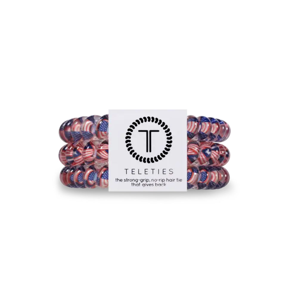 TELETIES Small Hair Ties - Stylish Set of 3 for Everyday Use
