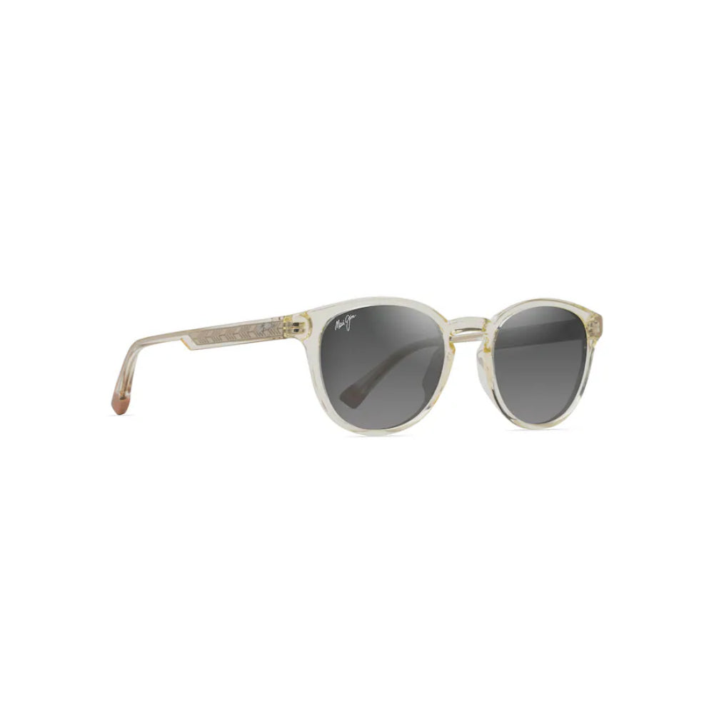 Maui Jim HIEHIE Shiny Trans Yellow Polarized Sunglasses with SuperThin Glass