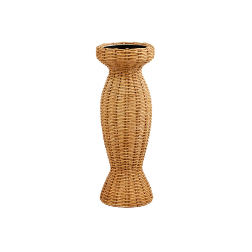 Mud Pie Woven Resin Decorative Candlestick for Home Decoration