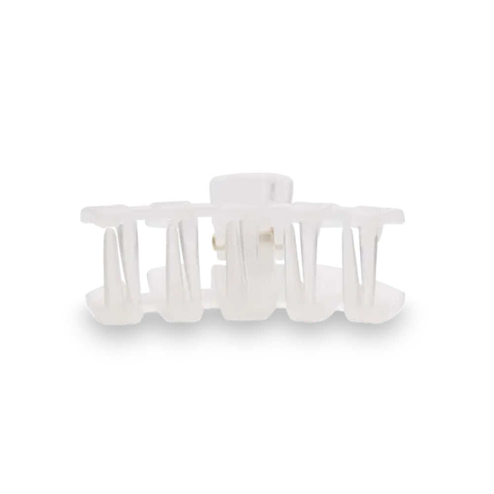 TELETIES Coconut White Bendable Hair Clips for All Hair Types
