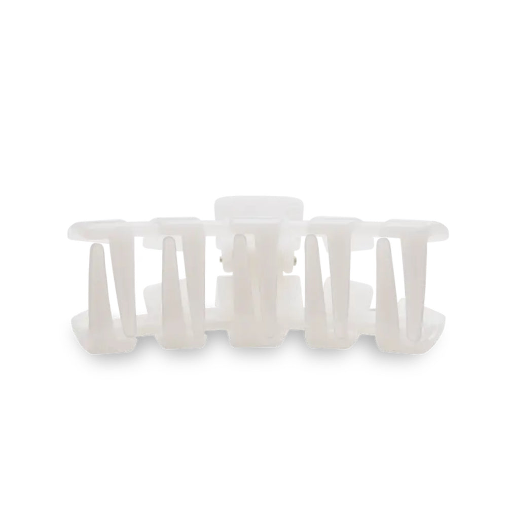 TELETIES Coconut White Bendable Hair Clips for All Hair Types
