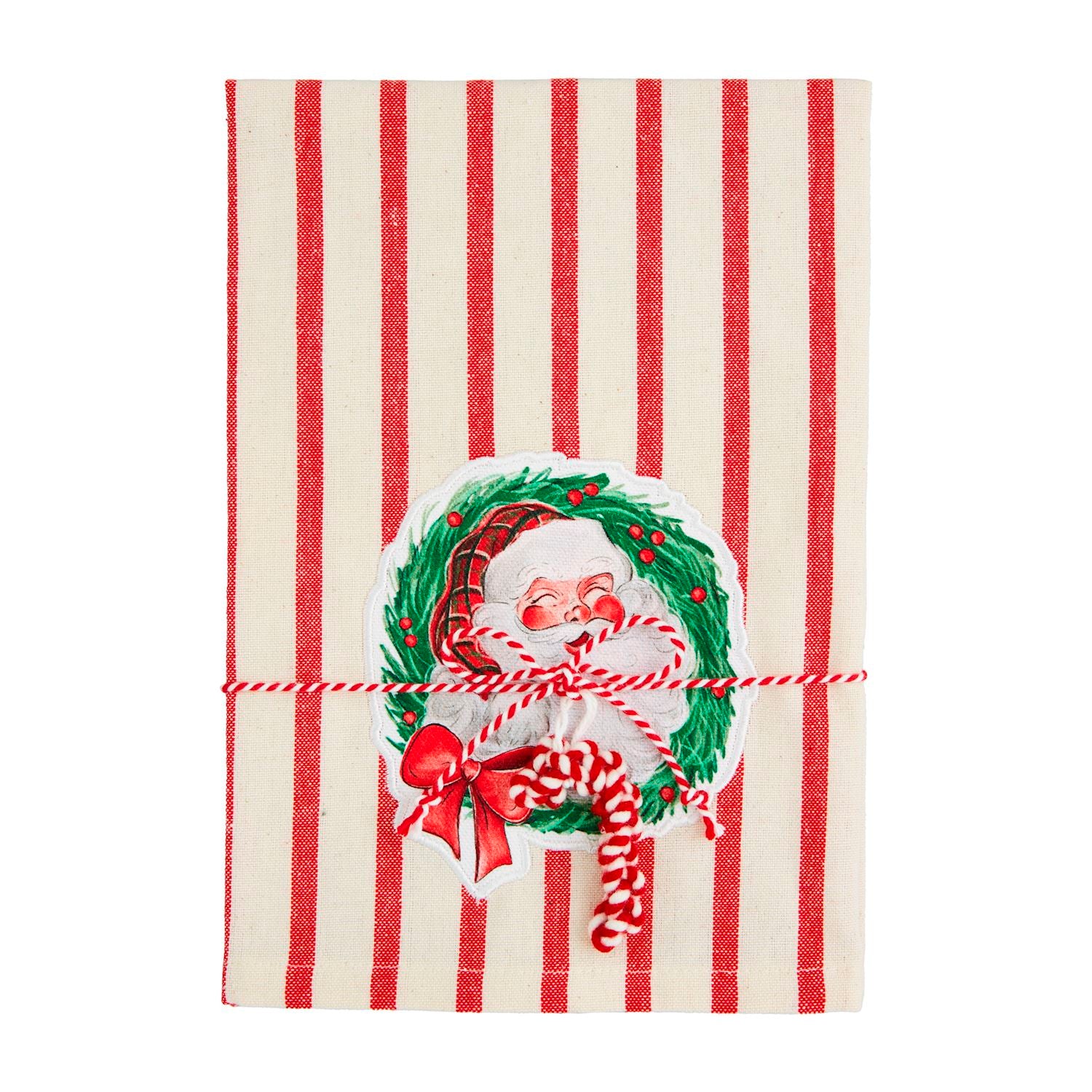 Mud Pie Classic Cotton Christmas Patch Hand Towel with 4 Styles