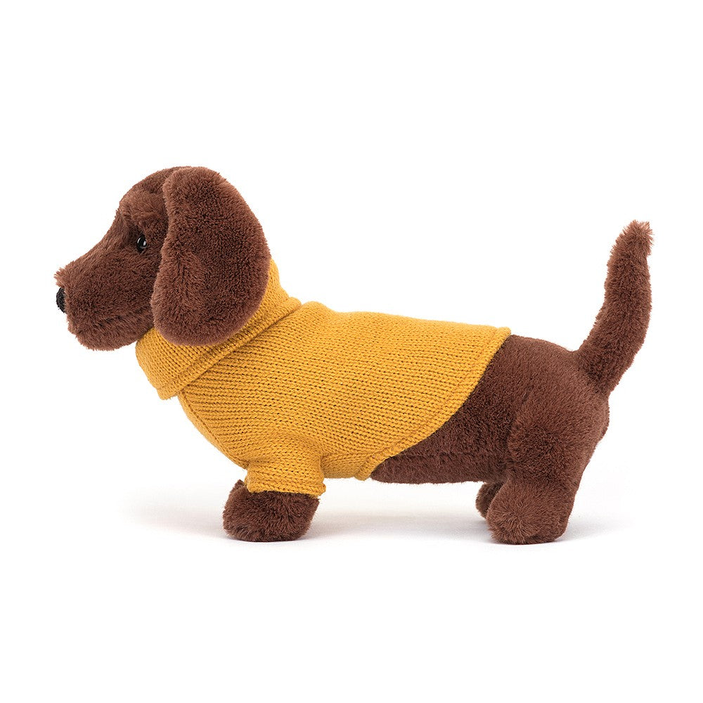Adorable Jellycat Plush Sweater Sausage Dog Toy