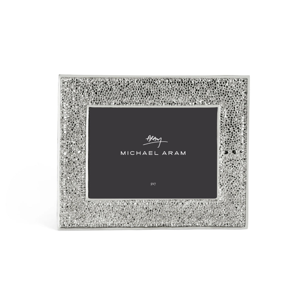 Michael Aram Shagreen Nickelplate Photo Frame with Subtle Shimmer
