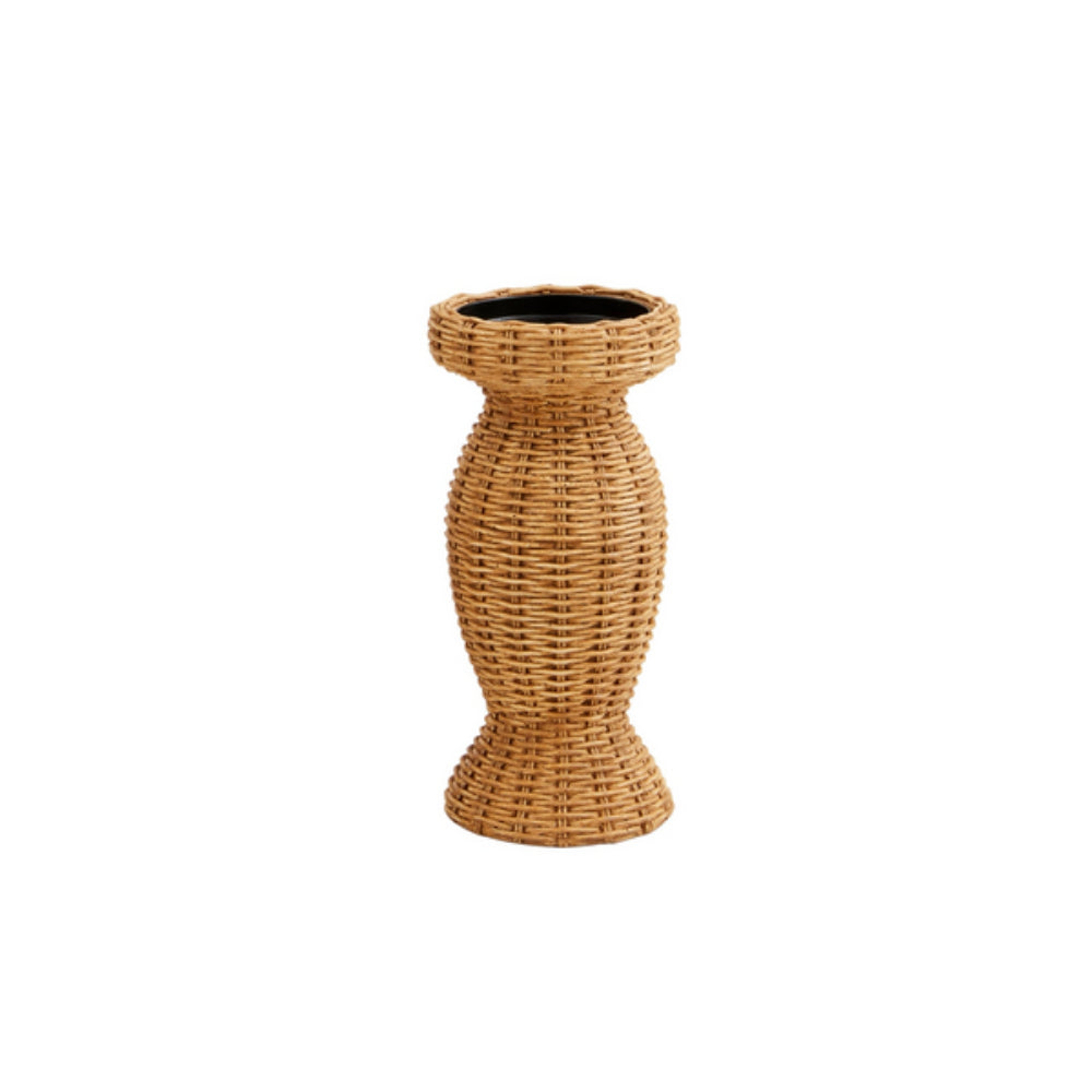 Mud Pie Woven Resin Decorative Candlestick for Home Decoration