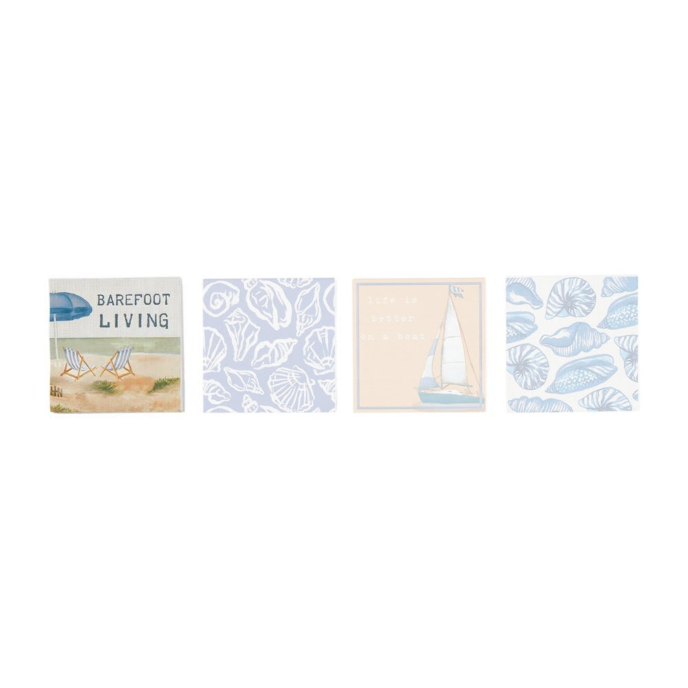 Mud Pie 12-Piece Sea-Themed Paper Cocktail Napkins