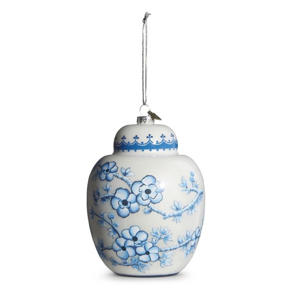 Exquisite Glass Ginger Jar Ornament for Home Decor