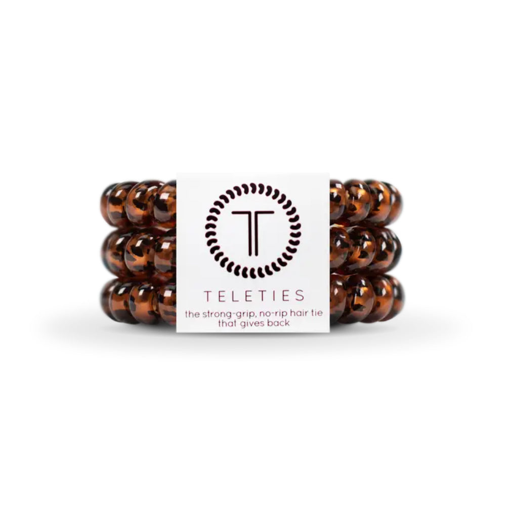 TELETIES Set of 3 Large-sized Hair Ties for Women's Hairstyling