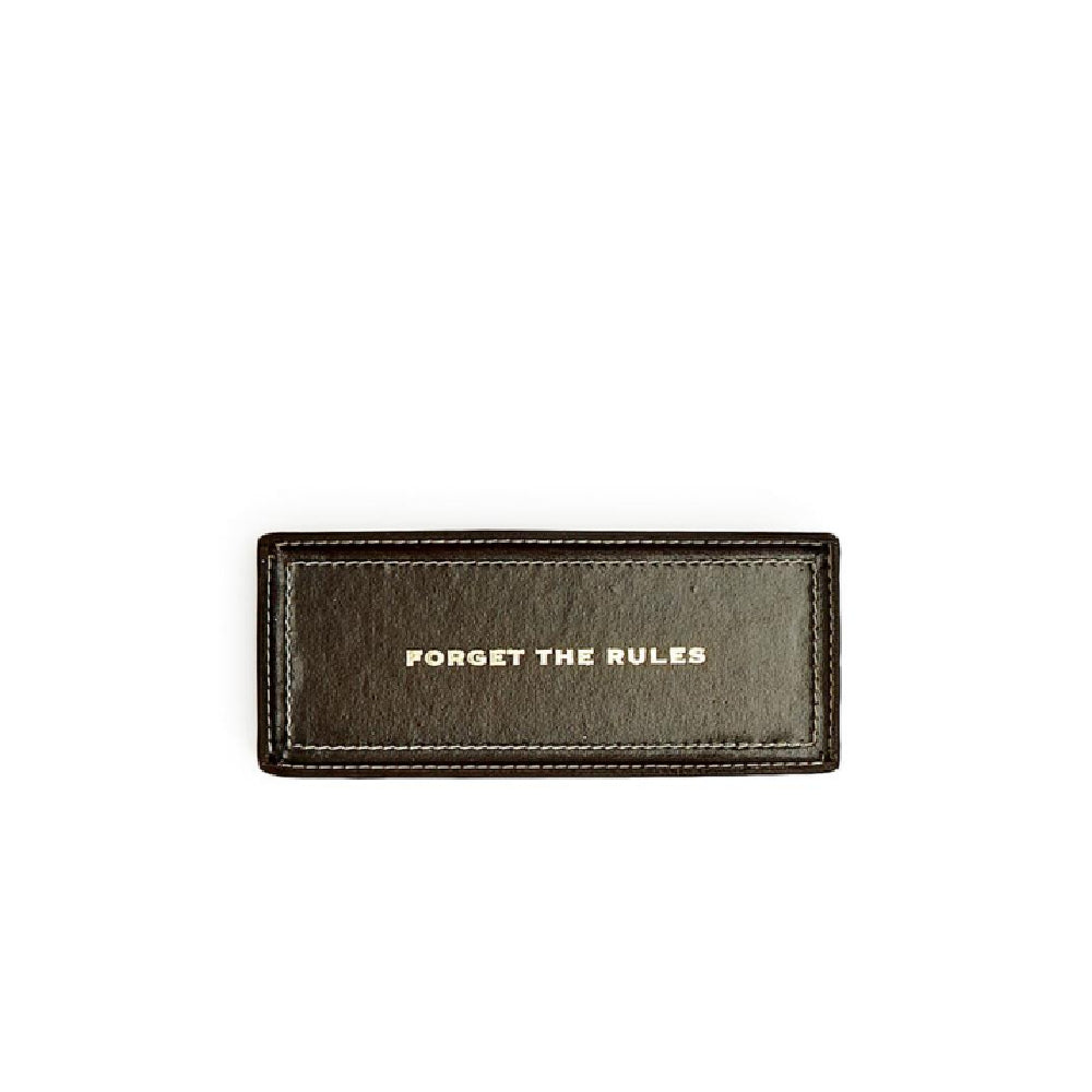 Two's Company High - Quality Genuine Recycled Leather Desk, Office, or Trinket Storage Tray with Elegant Gold Foil Accents
