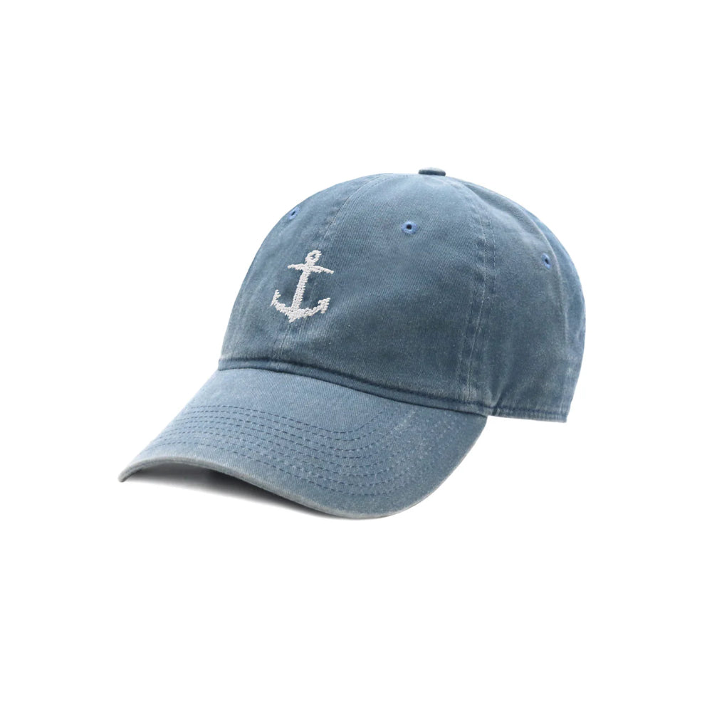Smathers and Branson Steel Blue Adjustable Anchor Cotton Twill Hat