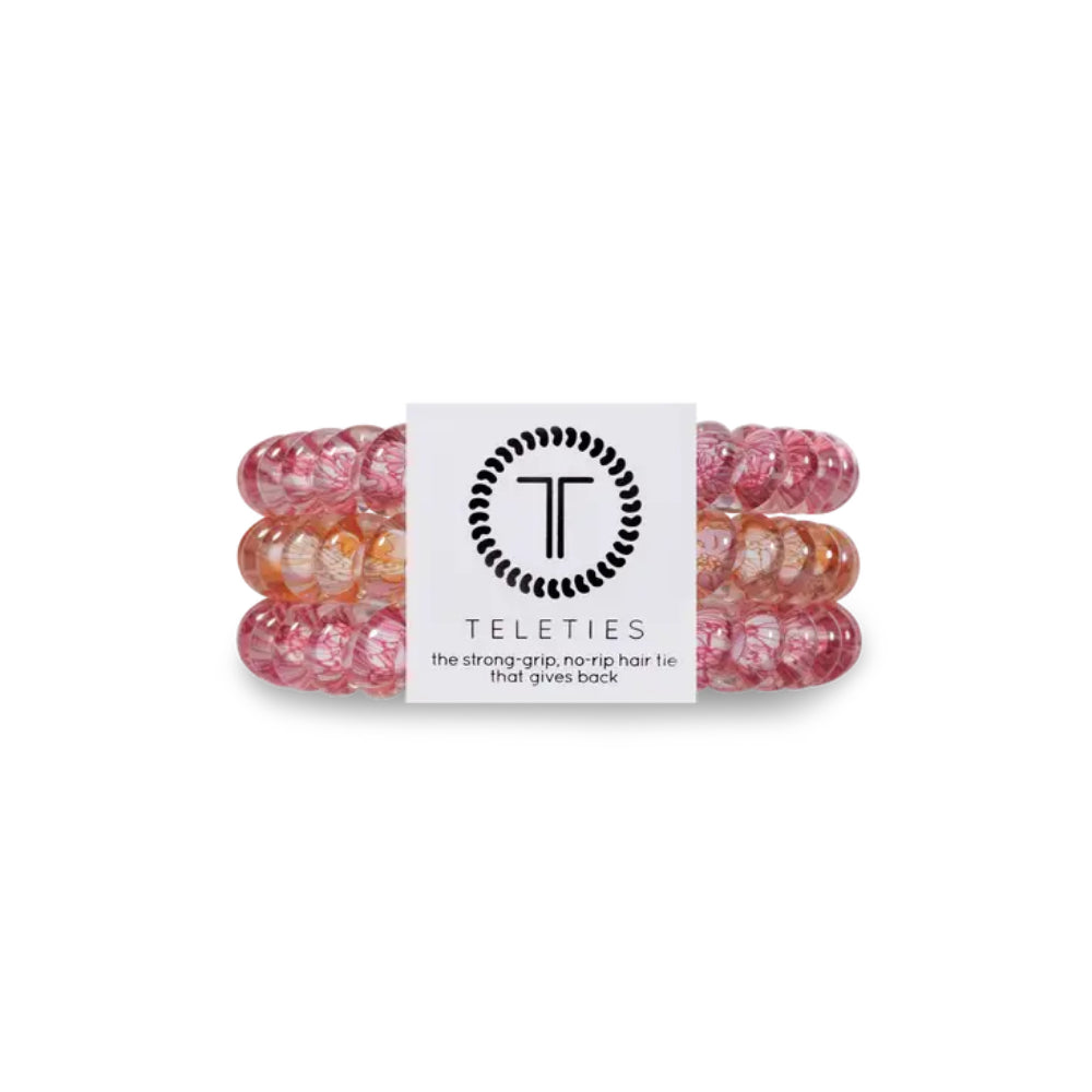 TELETIES Small Hair Ties - Stylish Set of 3 for Everyday Use