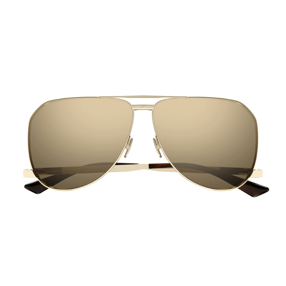 Stylish Saint Laurent SL 690 DUST Gold Men's Aviator Sunglasses for Fashionable Men