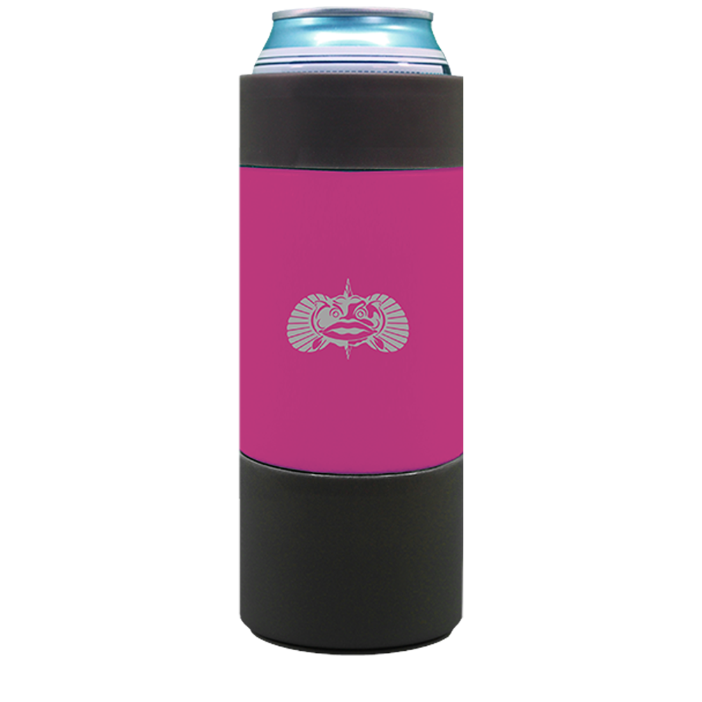 Toadfish Pink Non-Tipping Slim 12oz Can Cooler with SmartGrip