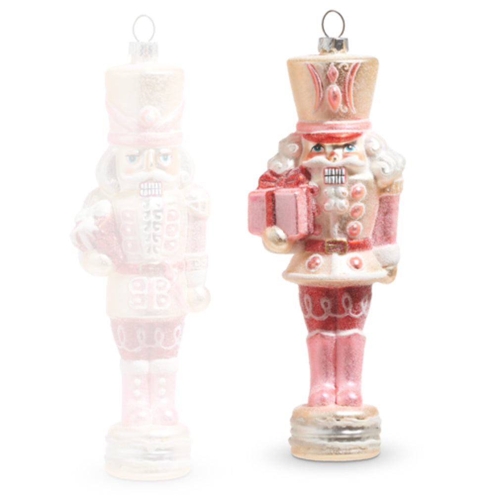 Raz Imports Sparkling Glittered Christmas Nutcracker Ornament for Tree Decor and Gifting