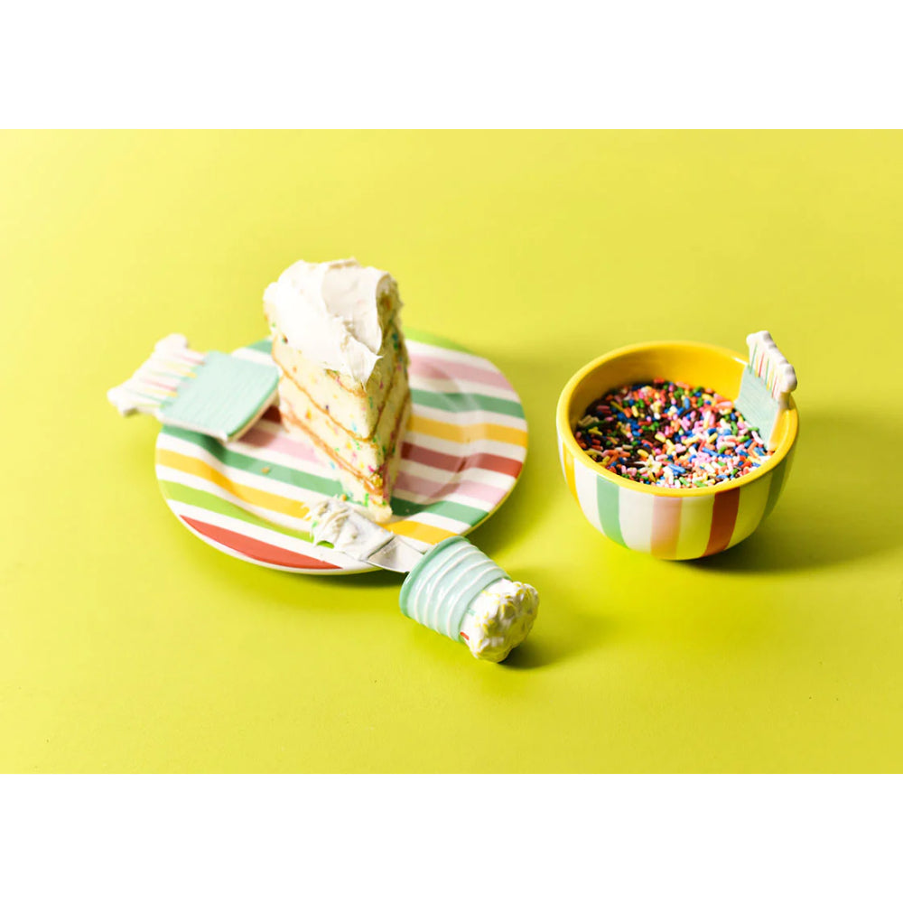 Joyful All - Occasion Sparkling Cake Embellishment and Appetizer Spreading Utensil