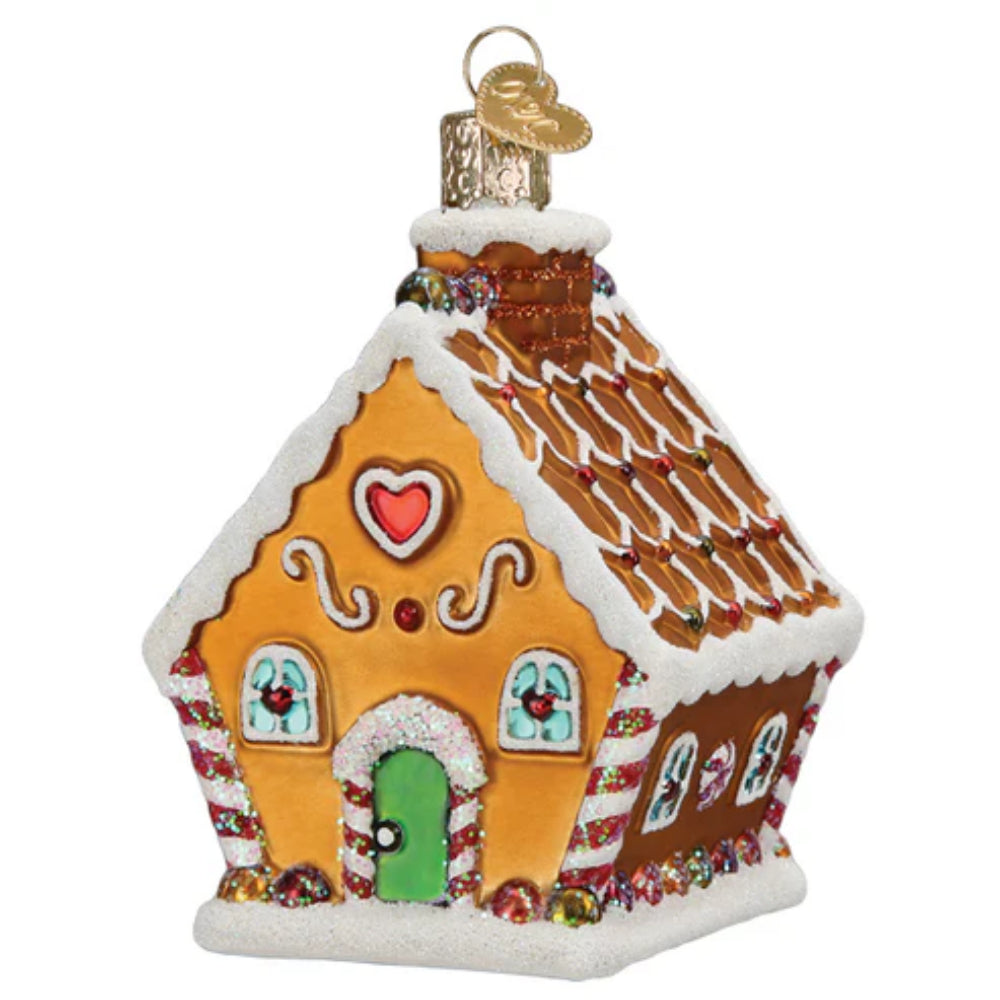 Old World Christmas Ornament: Delightful Sweet Gingerbread Cottage