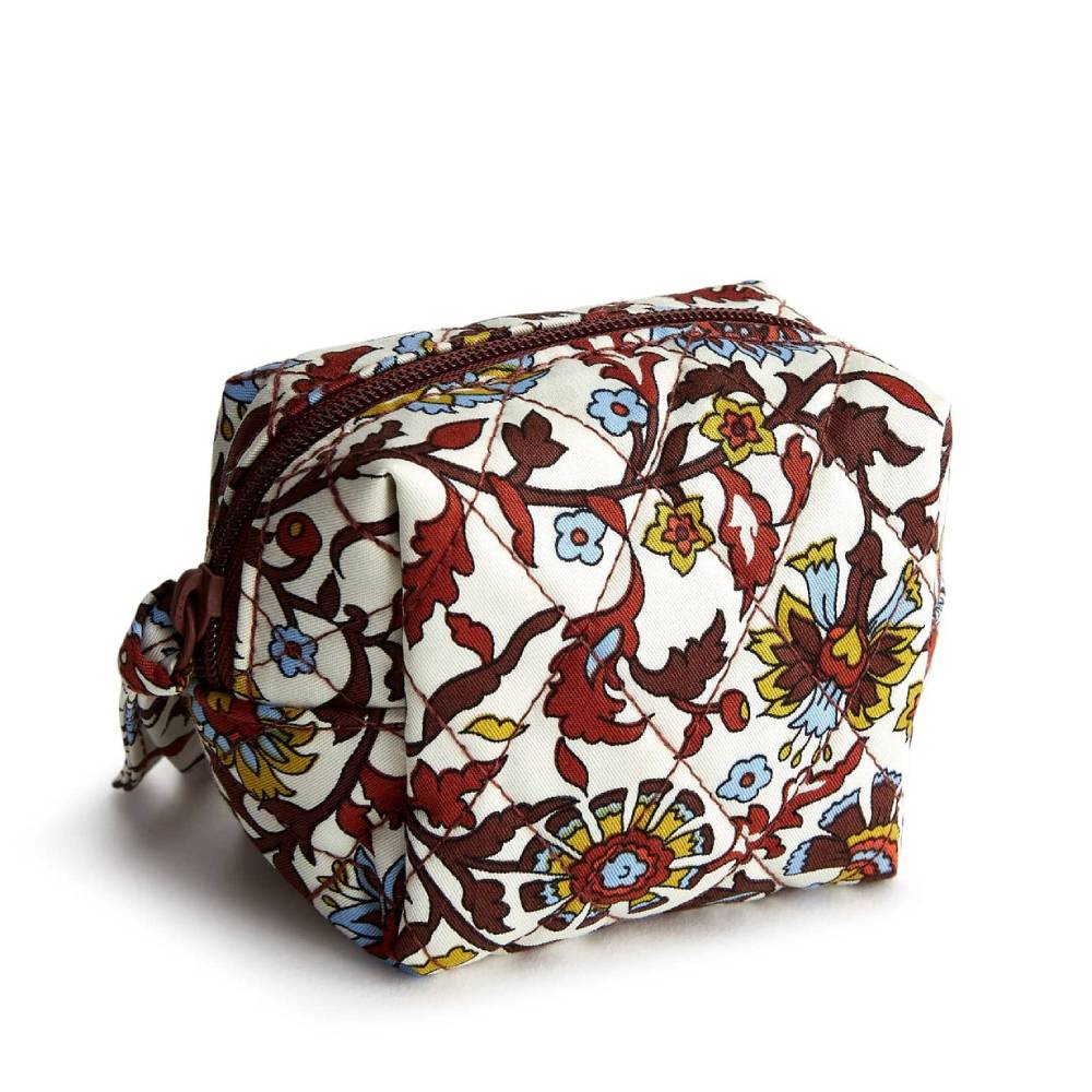 Vera Bradley Compact Cotton Gabardine Mini Cosmetic Bag