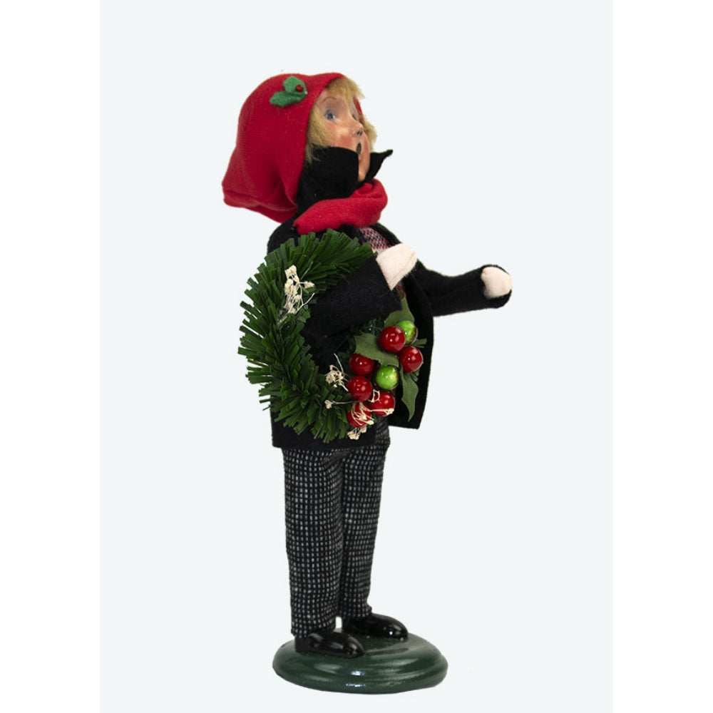 Byer's Choice Holiday Caroling Eve Family Boy Figurine