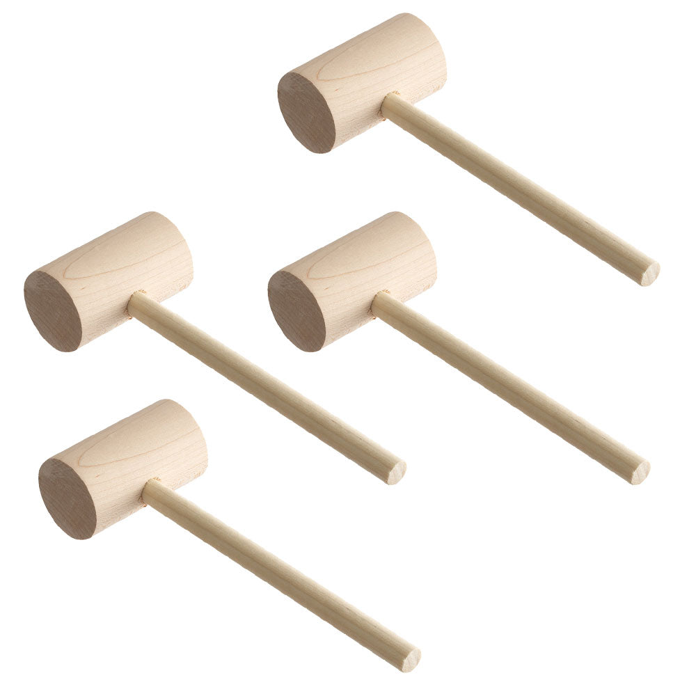Salisbury Premium Crab Feasting Gift Set with 4 Crab Knives and 4 Wooden Mallets